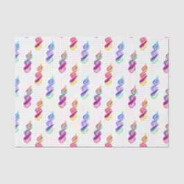 Wirble Zeichen (Design 11 der Lila Serie) Seidenpapier