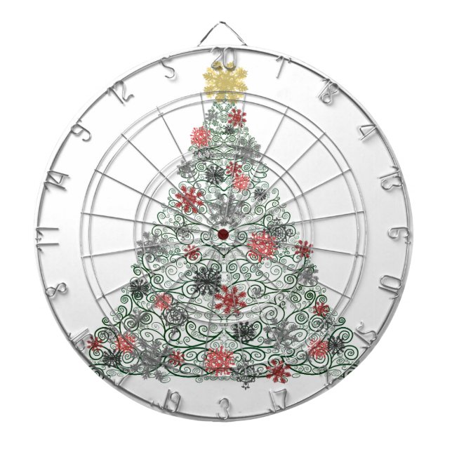 Wirbler Baum verziert Dartscheibe (vorne)