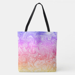Wirbler, Lila, rosa Pfirsichgelber, satinierter Ma Tasche