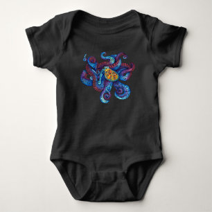 Wirbler Oktopus Baby Strampler
