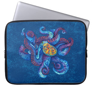 Wirbler Oktopus Laptopschutzhülle
