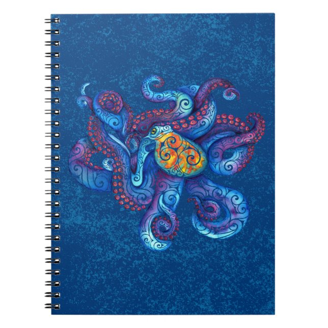 Wirbler Oktopus Notizblock (Vorderseite)