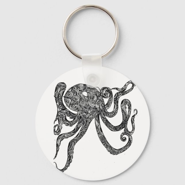 Wirbler Oktopus Schlüsselanhänger (Vorderseite)