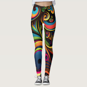 Wirbler und psychedelischer Swirl Leggings