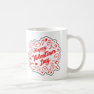 Wirbler Valentinstag Grafik Kaffeetasse
