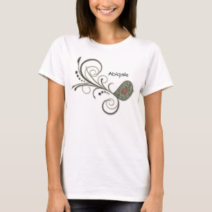Wirbler Vogel-Volkskunst T-Shirt