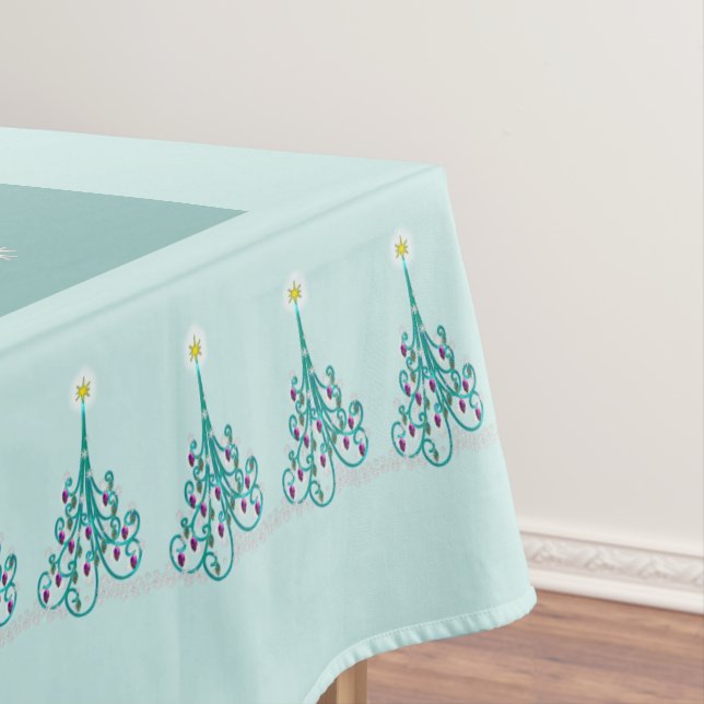 Wirbler Weihnachtsbaum 52" x 70" Tischdecke (Beispiel)