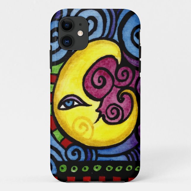 Wirbler wunderlicher Mond iphone Fall Case-Mate iPhone Hülle (Rückseite)
