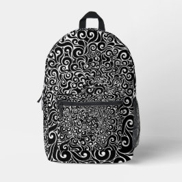 Wirbles Design Bedruckter Rucksack