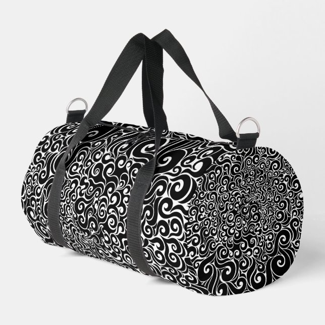 Wirbles Design Duffle Bag (Linke Seite)