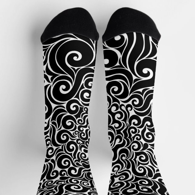Wirbles Design Socken (Oben)