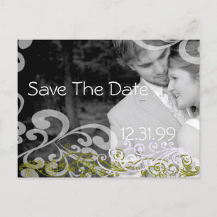 Wirbles Foto Save the Date Ankündigungspostkarte