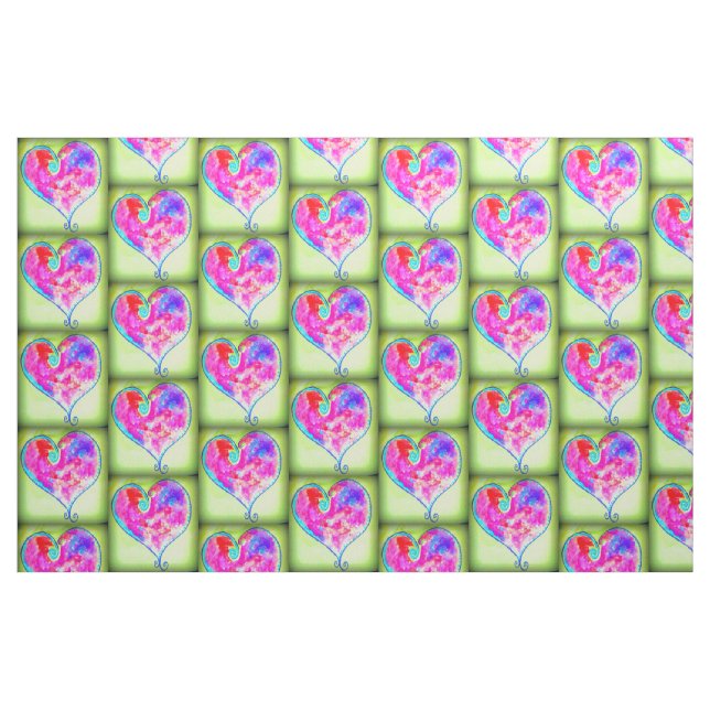 Wirbles Herz-Muster Stoff (Fat Quarter (45,7 x 55,9 cm))