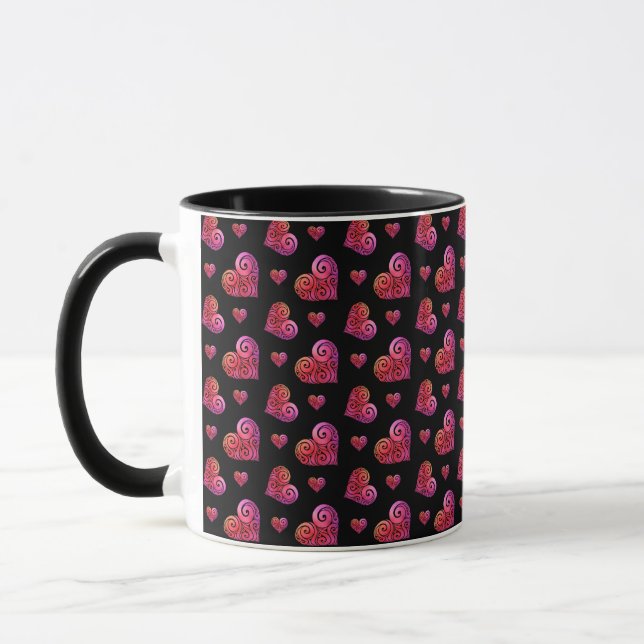 Wirbles Herz Tasse (Links)