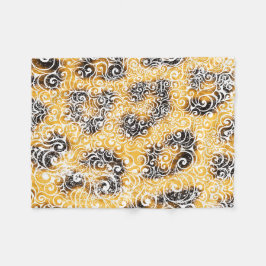 Wirbles Leopard-Muster Fleecedecke