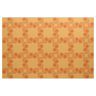 Wirbles orange Muster des 70ers Stoff