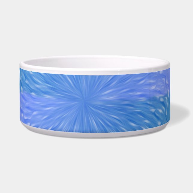 Wirbles Pastell Lila Aquamarines Abstraktes Muster Napf (Vorderseite)