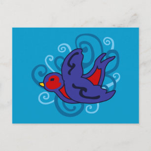 Wirbles Schlucken Postkarte