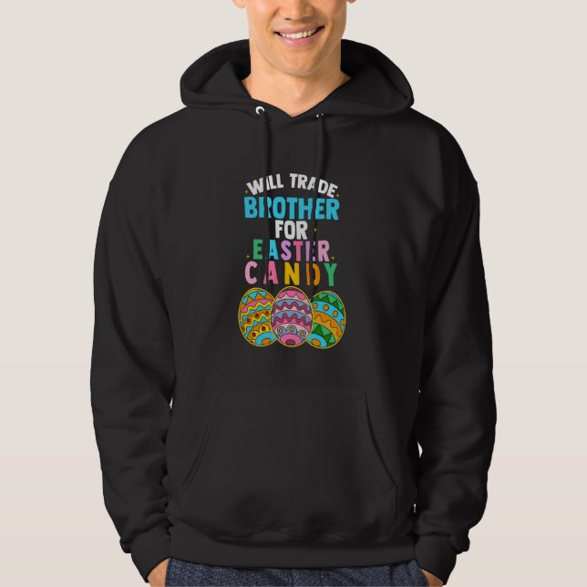 Wird Brother gegen Easter Candy Ei Jagd Boys Hoodie (Vorderseite)