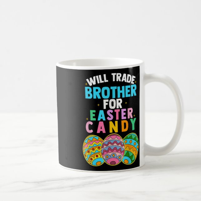 Wird Brother gegen Easter Candy Ei Jagd Boys Kaffeetasse (Rechts)
