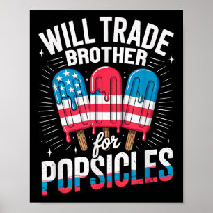 Wird Brother gegen Popsicles Girls Boys Kids 4 Poster