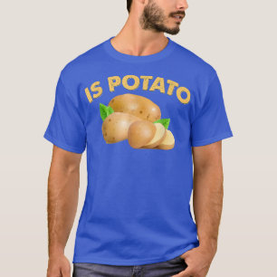 Wird die Kartoffel, wie sie auf einem späten Nacht T-Shirt