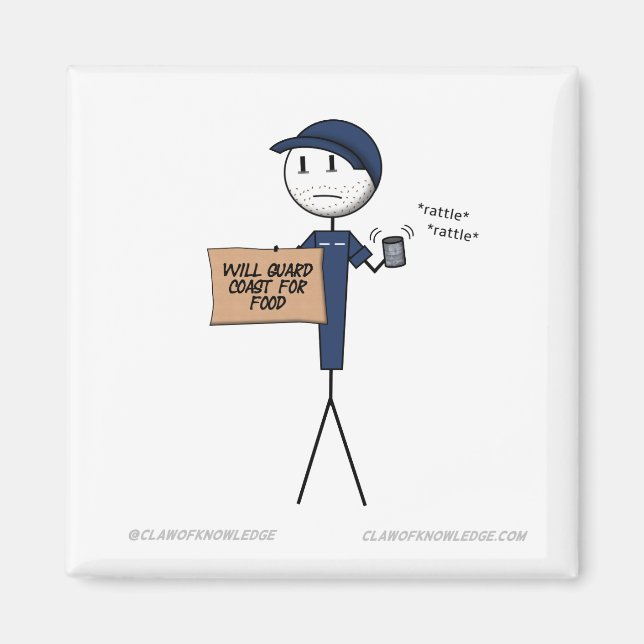 "Wird die Küste für Lebensmittel schützen" Magnet (Vorne)