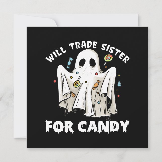 wird die Schwester gegen niedlichen Halloween-Geis (Vorderseite)