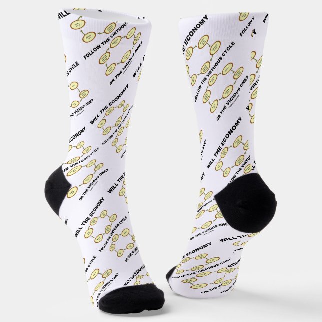 Wird die Wirtschaft dem bösartigen Zyklus folgen? Socken (Gewinkelt)