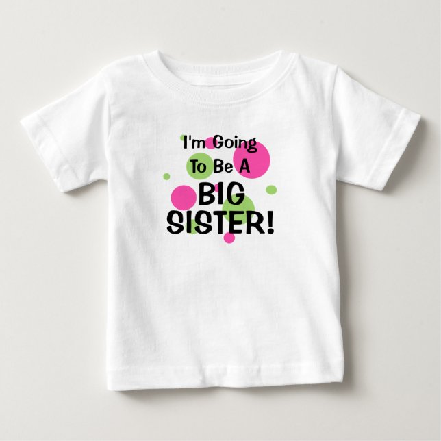 Wird ein großer SCHWESTER! Baby T-shirt (Vorderseite)