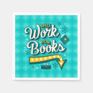 Wird für Bücher Party Napkins arbeiten Serviette