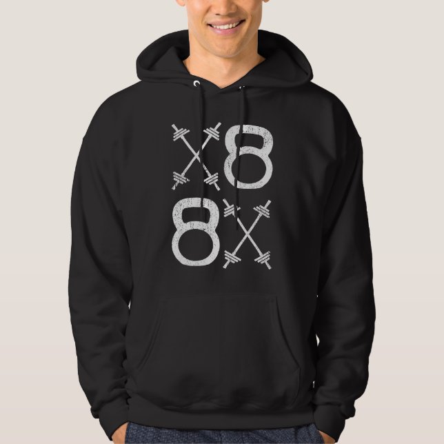 Wird für Donuts-Sprinkles-Retro trainieren Hoodie (Vorderseite)