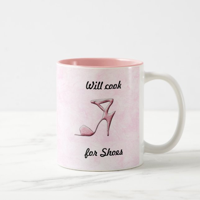 Wird für Schuhe kochen Zweifarbige Tasse (Rechts)
