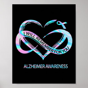 Wird für Sie Alzheimerheimer-Bewusstsein erinnern Poster