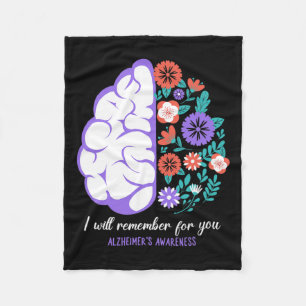 Wird für Sie Alzheimerheimer's Bewusstsein erinner Fleecedecke