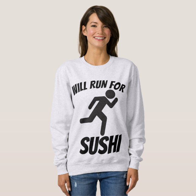 WIRD FÜR SUSHI, Funny T - Shirt laufen (Vorne ganz)