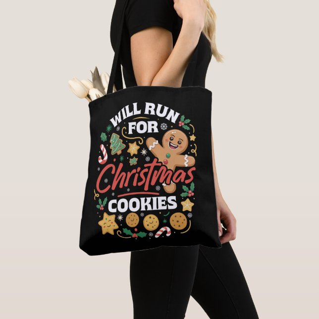 Wird für Weihnachtsplätzchen laufen Lustiger Weihn Tasche (Von Nahem)