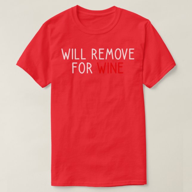 wird für Wein 1 T-Shirt (Design vorne)
