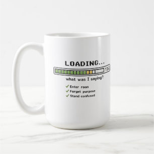 Wird geladen... Was wollte ich sagen? Tasse Lust
