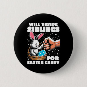 Wird Geschwister für Osterhasen Candy Oaster Bunny Button
