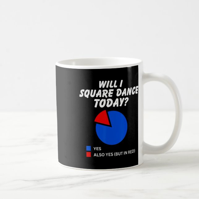Wird ich Square Tanz heute Yes Pie Chart Square Da Kaffeetasse (Rechts)