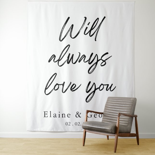 Wird immer die Liebe für den Hintergrund des Foto- Wandteppich (Beispiel)