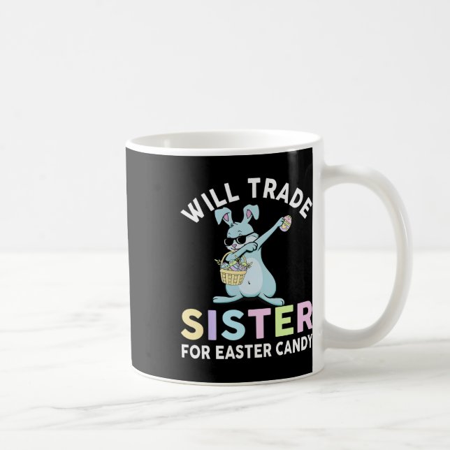 Wird kleine Schwester für Ostercreme tauschen Kaffeetasse (Rechts)