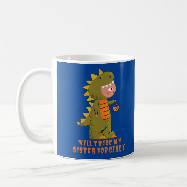 WIRD MEINE SCHWESTER FÜR CANDY lustigen halloween  Kaffeetasse (Links)
