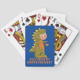 WIRD MEINE SCHWESTER FÜR CANDY lustigen halloween  Spielkarten