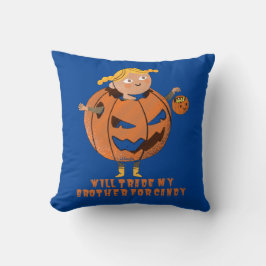 WIRD MEINEN BRUDER FÜR CANDY lustigen Halloween HA Kissen