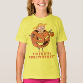 WIRD MEINEN BRUDER FÜR CANDY lustigen Halloween HA T-Shirt