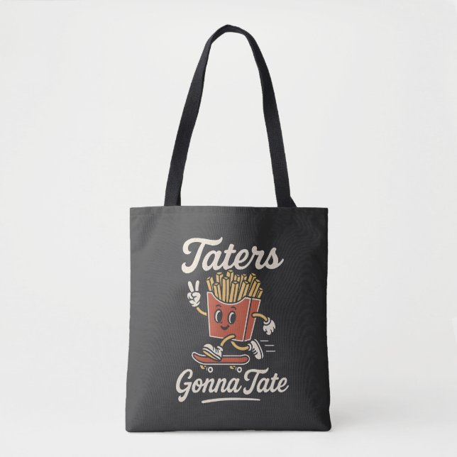 Wird Mit Pommes Frites Witziges Kartoffel-Pun Grap Tasche (Vorderseite)