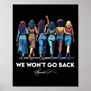 Wird nicht zurück gehen Harris W 2024 Kamala Harri Poster