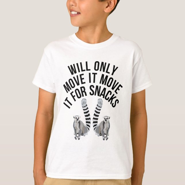 Wird nur für Snacks Lemur T-Shirt (Vorderseite)